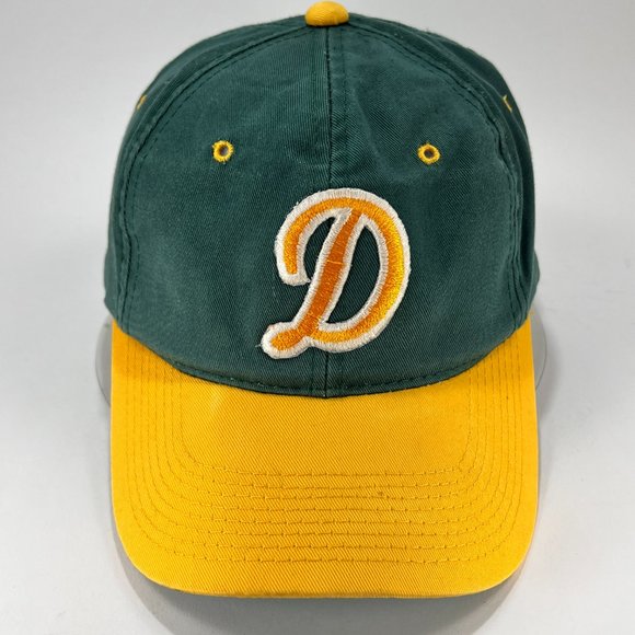 VTG Youngan Kudzu Tulsa Drillers Snapback Baseball Hat Cap Green Gold Mens - Picture 8 of 15